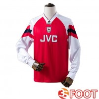 Maillot De Foot Arsenal Retro Domicile Manche Longue Rouge 1992-1994 Maillot De Foot Arsenal Retro Domicile Manche Longue Rouge 1992-1994