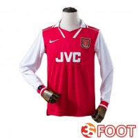 Maillot De Foot Arsenal Retro Domicile Manche Longue Rouge 1996-1997 Maillot De Foot Arsenal Retro Domicile Manche Longue Rouge 1996-1997