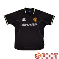 Maillot De Foot Manchester United Retro Gardien De but Noir 1998-1999