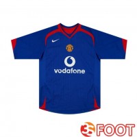 Maillot De Foot Manchester United Retro Exterieur Bleu 2005-2006