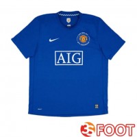 Maillot De Foot Manchester United Retro Third Bleu 2008-2009
