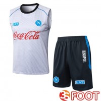 Gilet Foot SSC Naples + Shorts Blanc 2025/2026